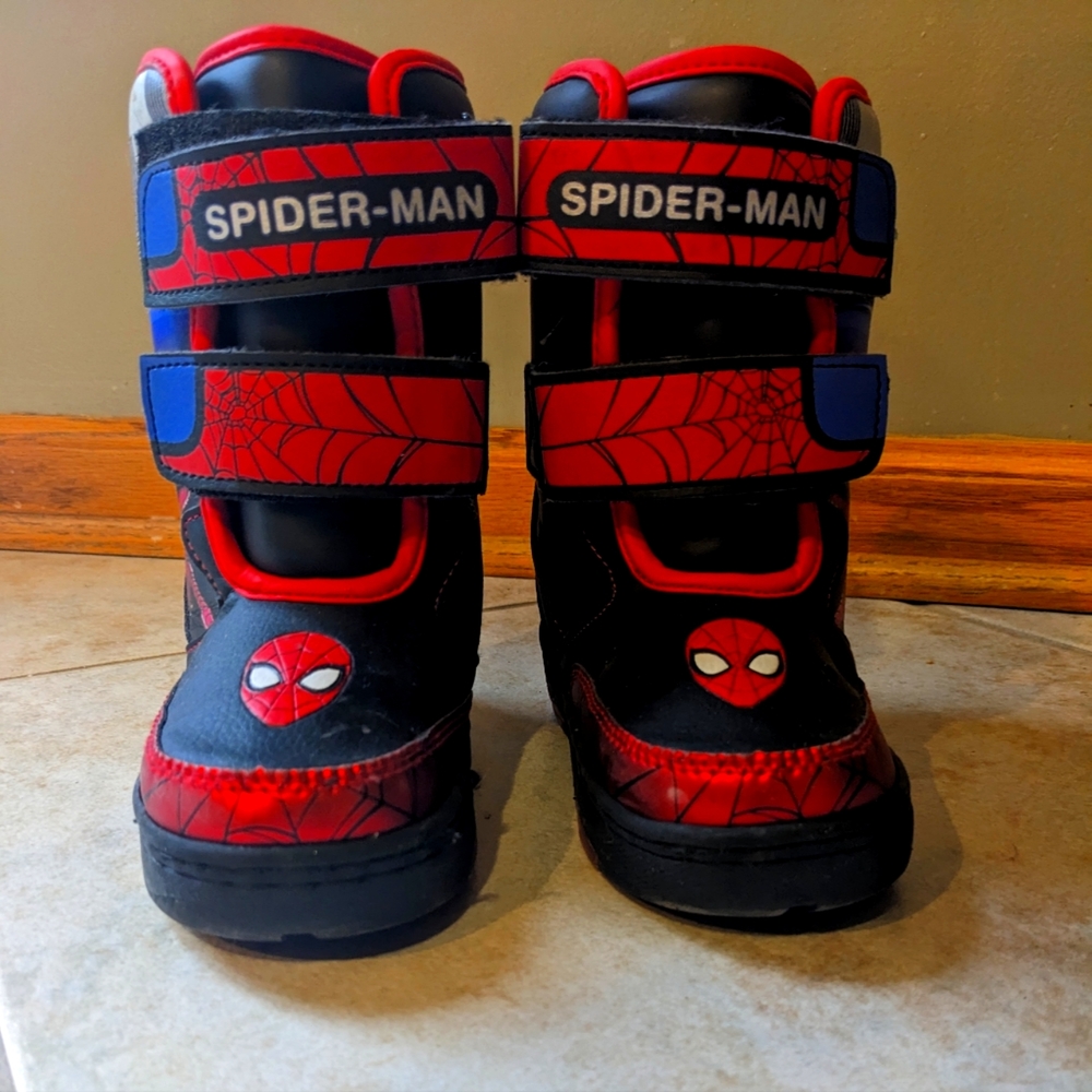 Children's Spiderman Light Up Boots